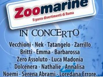 Zoomarine (Roma) Grandi nomi della Musica italiana in Concerto per l'inaugurazione del Parco